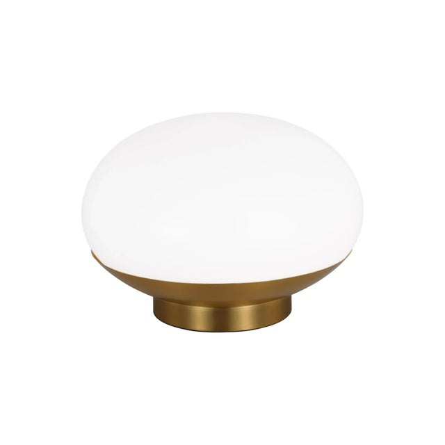 Modern ED Ellen DeGeneres by Visual Comfort Studio Lune Accent Lamp, Burnished Brass For Sale - Image 3 of 5