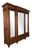 Antique French Carved Oak 3-Door Armoire For Sale