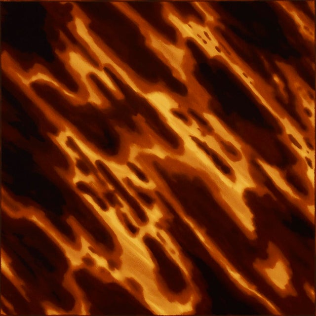 Mid-Century Modern SAMPLE - Schumacher x Celerie Kemble Tortoise Shell Wallpaper In Natural For Sale - Image 3 of 4