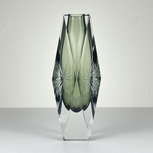 Sommerso Murano Glass Vase by Pagnin & Bon, Italy, 1960s For Sale - Image 16 of 16