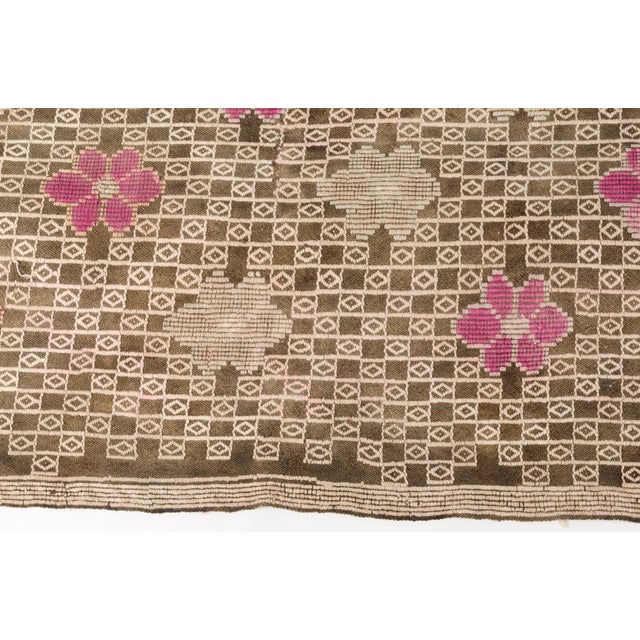 Ethnic Geometric Wool Kilim Rug For Sale - Image 9 of 18