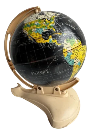 Vintage French School Globe