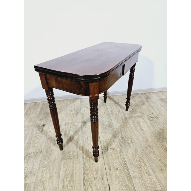 Antique Card Game Table in Mahogany, 1800s For Sale - Image 4 of 18