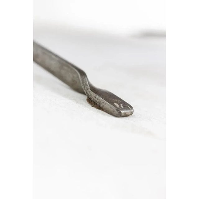 Industrial Style Coffee Table in Silver & Leather, 1970s For Sale - Image 11 of 18