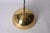 Gold Mid-Century Italian Gilt Metal Pendant Lamp Attributed to Franco Albini, 1970s For Sale - Image 8 of 18