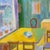 Modern Leif Öhr, Interior Scene, 1970s, Oil on Canvas For Sale - Image 3 of 13