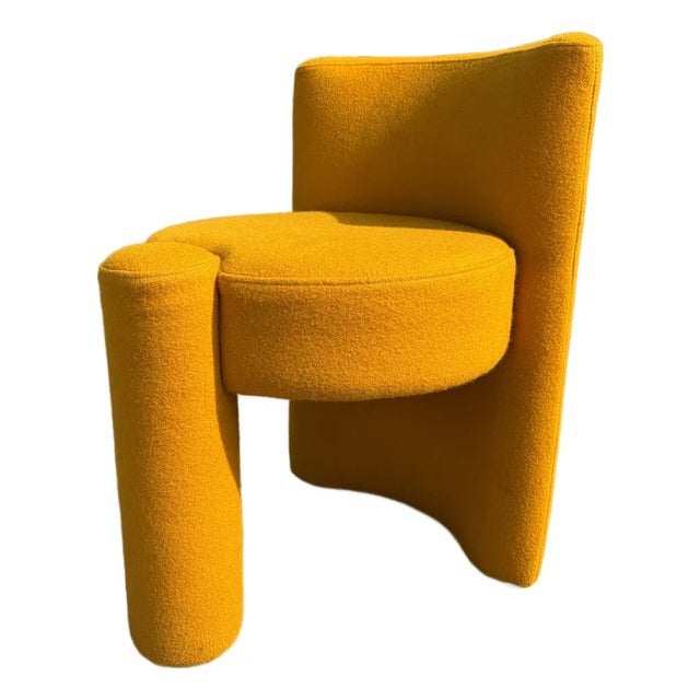 Modern Designer Chairs or Stools, Sunflower Yellow For Sale