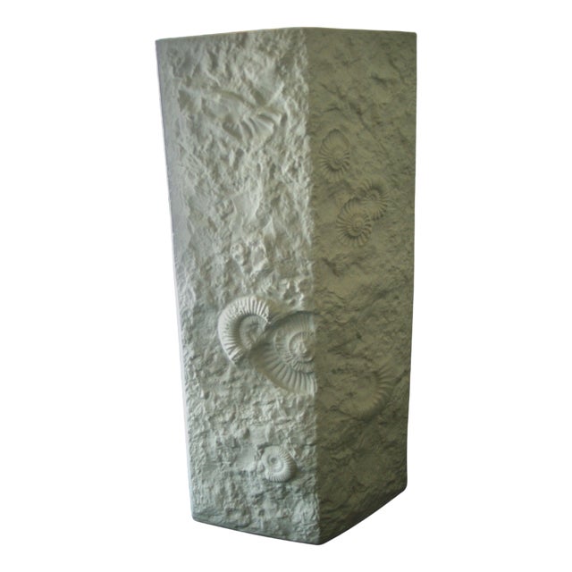 Amonite Vase in Bisque Porcelain from Kaiser, 1960s For Sale