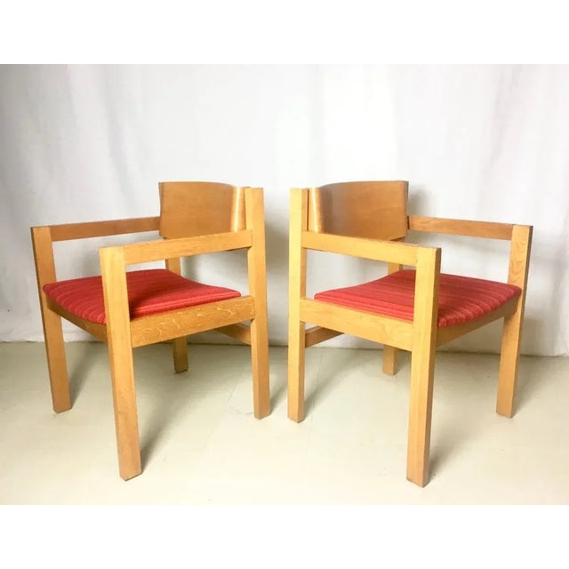 Pair of Harvey Probber Bent Wood Beech Armchairs For Sale - Image 11 of 11