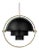 Louis Weisdorf 'Multi-Lite' Pendant Lamp in Black / Brass For Sale