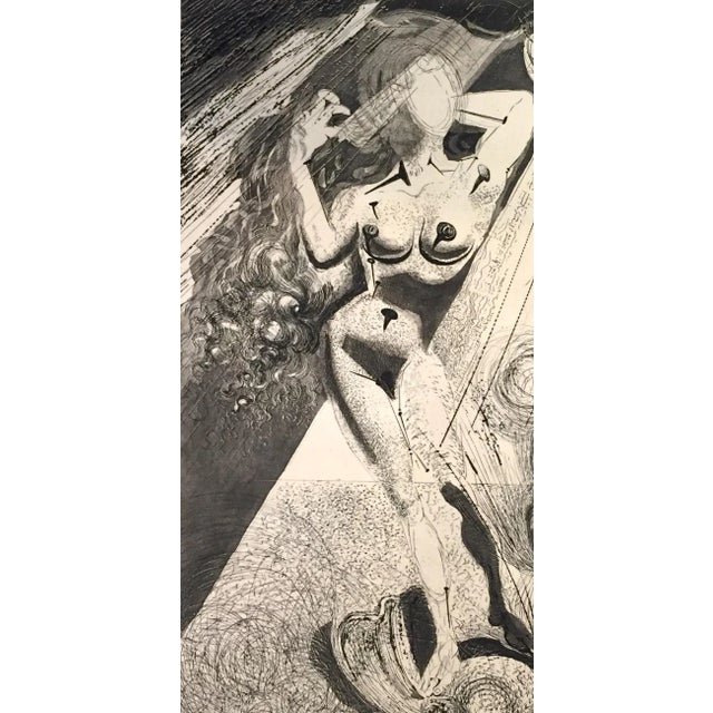 Aphrodite, Héliogravure and Drypoint Attr. To Salvador Dali, 1963 For Sale - Image 4 of 5
