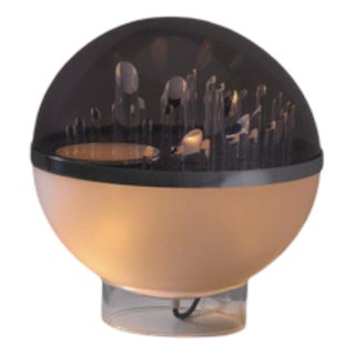 Sculptural Globe-Shaped Table Lamp by Gaetano Missaglia, 1970s For Sale