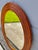 Mid Century Modern Oval Rattan Split Reed Wall Mirror | Attributed to Gabriella Crespi For Sale - Image 12 of 14