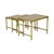 1960s Vintage Nesting Tables in Brass and Copper, 1950s, Set of 3 For Sale - Image 5 of 13