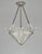Hettier & Vincent A stunning 1925-1935 French art deco hanging fixture by Hettier & Vincent in nickel plated bronze or...