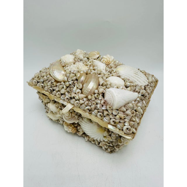 Vintage Handmade Shell Box For Sale In Charleston - Image 6 of 7