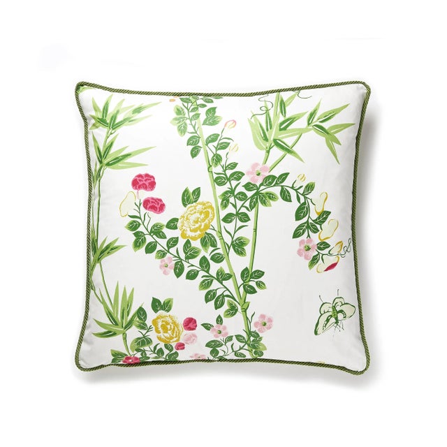 Contemporary The House of Scalamandré Jardin De Chine Pillow, Spring For Sale - Image 3 of 3