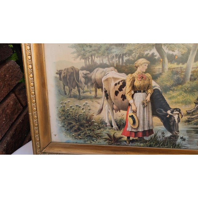 Unknown, Before the Wedding, 1890s, Oleograph, Framed For Sale - Image 5 of 8