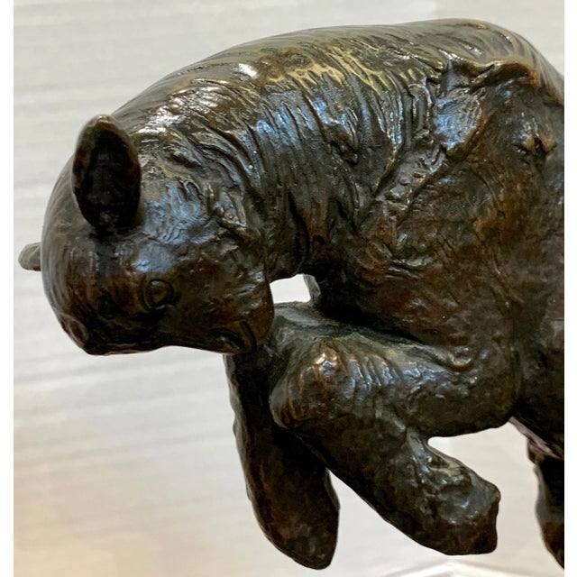 Girl and Jumping Goat' by Paul Silvestre, Susse Freres Foundry, France, C 1925 For Sale - Image 12 of 12