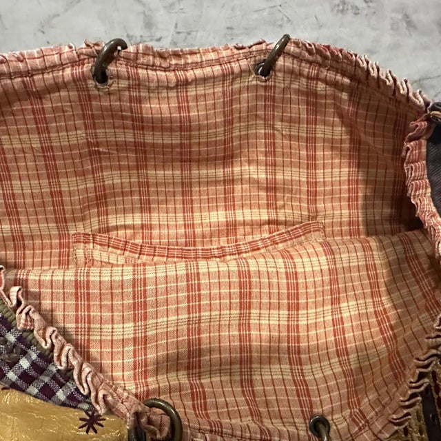 1990s Hippies Style Hand-Crafted Unique French Tote Bag by Jamin Puech For Sale - Image 4 of 15