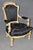 Black Pair Napoleonic Painted and Carved Armchairs For Sale - Image 8 of 8