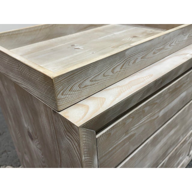 White Restoration Hardware Callum Wide Dresser + Topper Set For Sale - Image 8 of 12