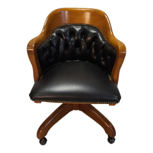 Mid 20th Century Vintage Leather Office Chair