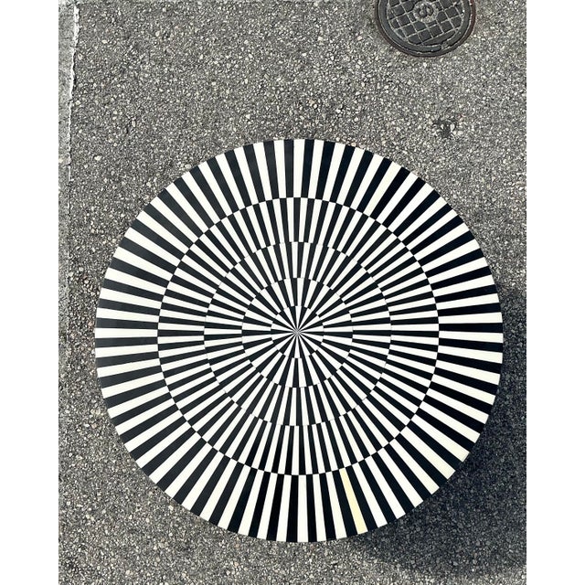 Vintage Bone Inlay Coffee Table For Sale In West Palm - Image 6 of 12