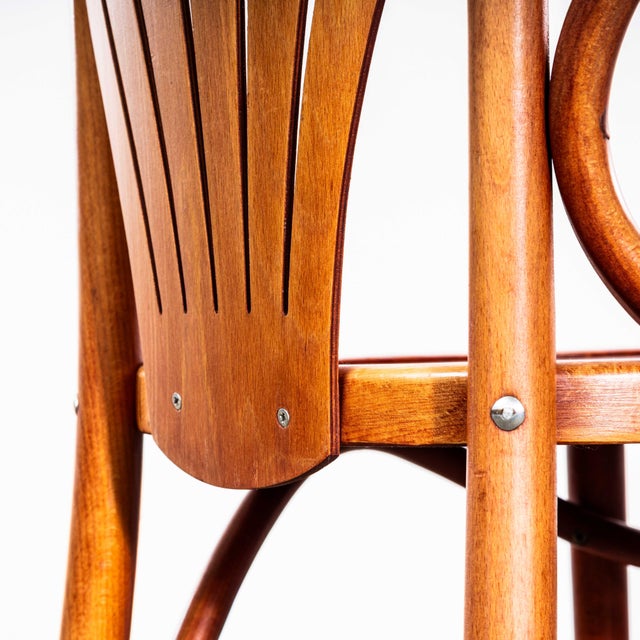 Honey Red Fan Back Dining Armchairs, 1970s, Set of 2 For Sale - Image 10 of 14