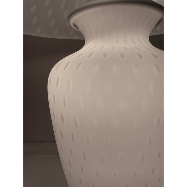 Silver Murano Glass Table Lamp, 1990s For Sale - Image 8 of 16