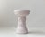 A medieval christian themed baptismal font in the shape of a column candleholder for 3 regular sized candles. Decorated...
