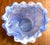 Vetri Vintage MCM Vietri Onda Short Ruffled Mouthblown Glass Vase From Italy For Sale - Image 4 of 5