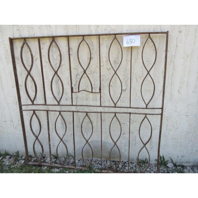 Antique Victorian Iron Gate Architectural Salvage Door For Sale - Image 4 of 7
