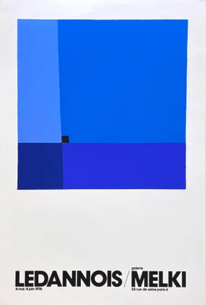 1976 Jean-Marie Ledannois Galerie Melki Exhibition Poster