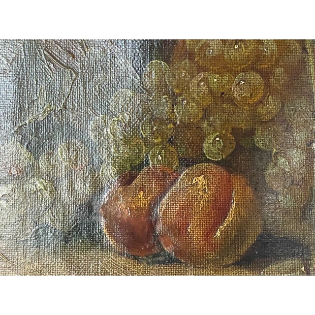19 Th C German Still Life on Canvas in Gilded Frame For Sale - Image 16 of 16