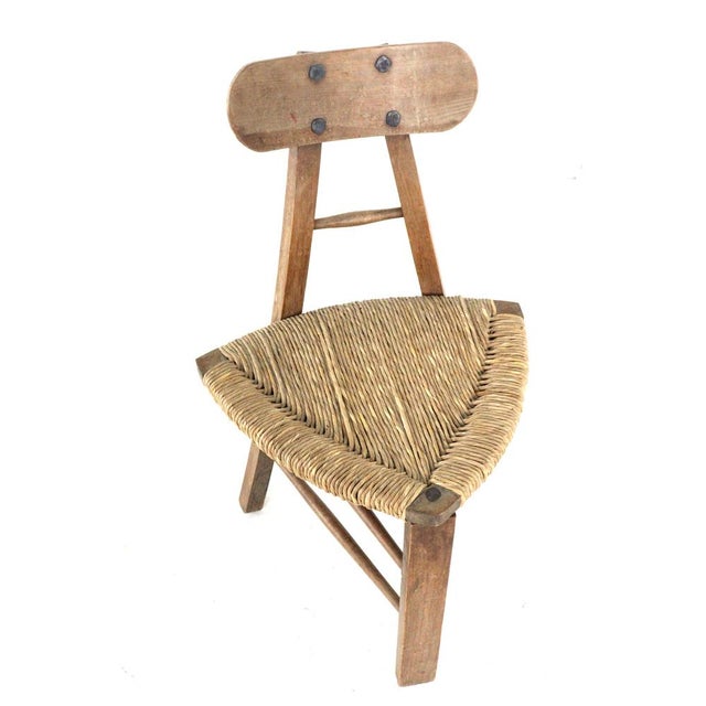 Brutalist Tripod Chairs, Set of 2 For Sale - Image 11 of 18