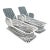 Mid Century Modern Spun Fiberglass Chaise Lounges - A Pair For Sale