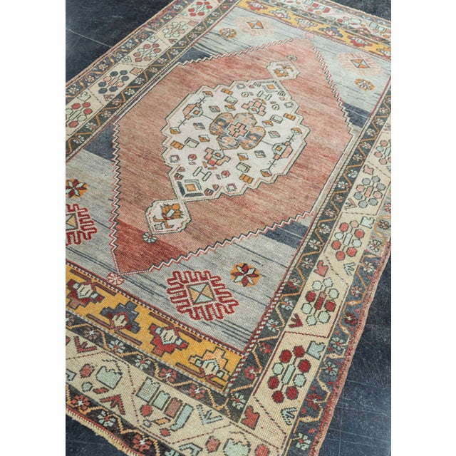 Brown Turkish Vintage Rug 4'3" x 7'4" #20810 For Sale - Image 8 of 8