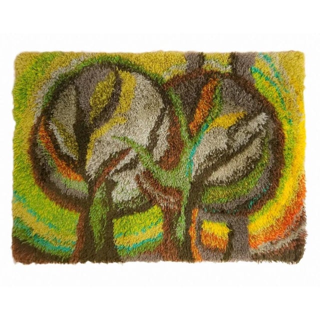 German Wool Wall Tapestry, 1970s For Sale - Image 6 of 6