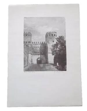 D. R. Peretti Griva Original Bromoil Transfer Art