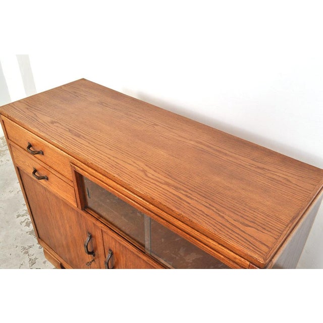 Vintage Art Deco Cabinet in Oak, 1920s For Sale - Image 11 of 15