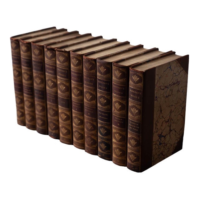 Parkman's Works, Ten Volumes in Three-Quarter Leather, 1905 For Sale