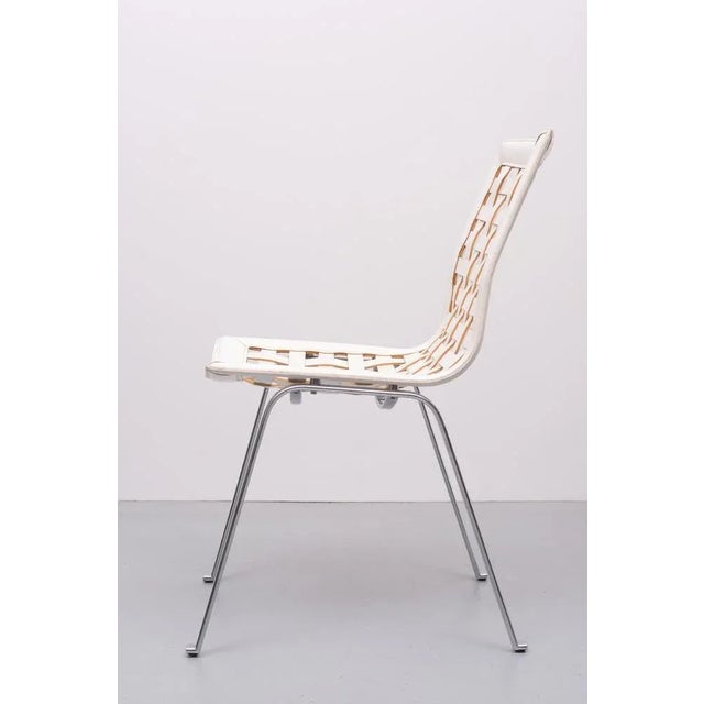 Leather Network Chair by Giancarlo from Fasem, 1980s For Sale - Image 11 of 13