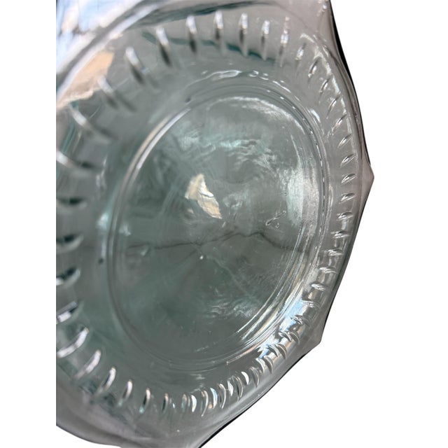 Modern Vintage Glass Drink Dispenser With Brass Spigot, Made in Italy For Sale - Image 3 of 7