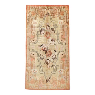 Antique Khotan Rug, Cotton & Wool, Geometric Design, Circa 1930 For Sale