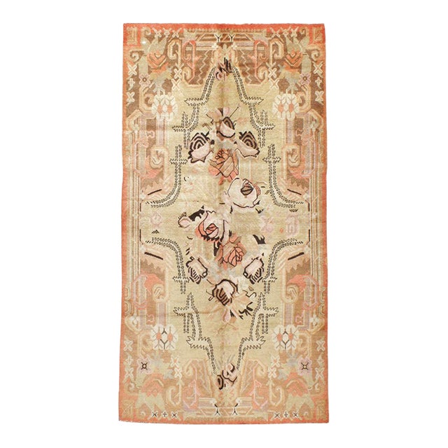 Antique Khotan Rug, Cotton & Wool, Geometric Design, Circa 1930 For Sale