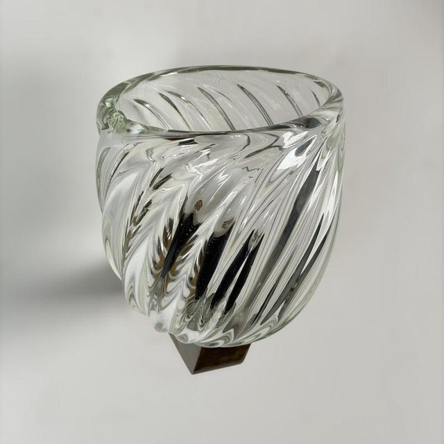 Mezzo Diamante Murano Glass Sconces attributed to Carlo Scarpa for Venini, 1940s, Set of 2 For Sale - Image 11 of 18
