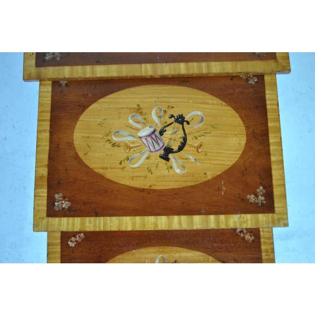 20th Century Sheraton Style Nesting Table Set in Mahogany For Sale - Image 5 of 7