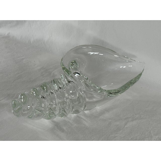 Mid 20th Century Licio Zanetti Sea Shell Sculpture Glass Murano Italy Signed For Sale - Image 11 of 18