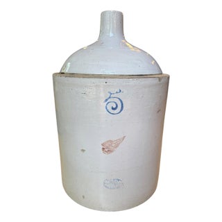 Antique Red Wing Union Stoneware 5-Gallon Shoulder Jug, Circa 1915–1936 For Sale